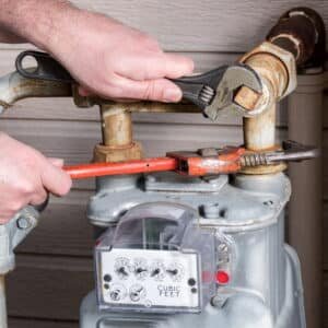 Gas line installation